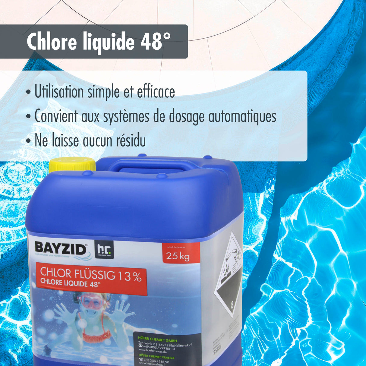 25 kg BAYZID® Chlor 13% flüssig