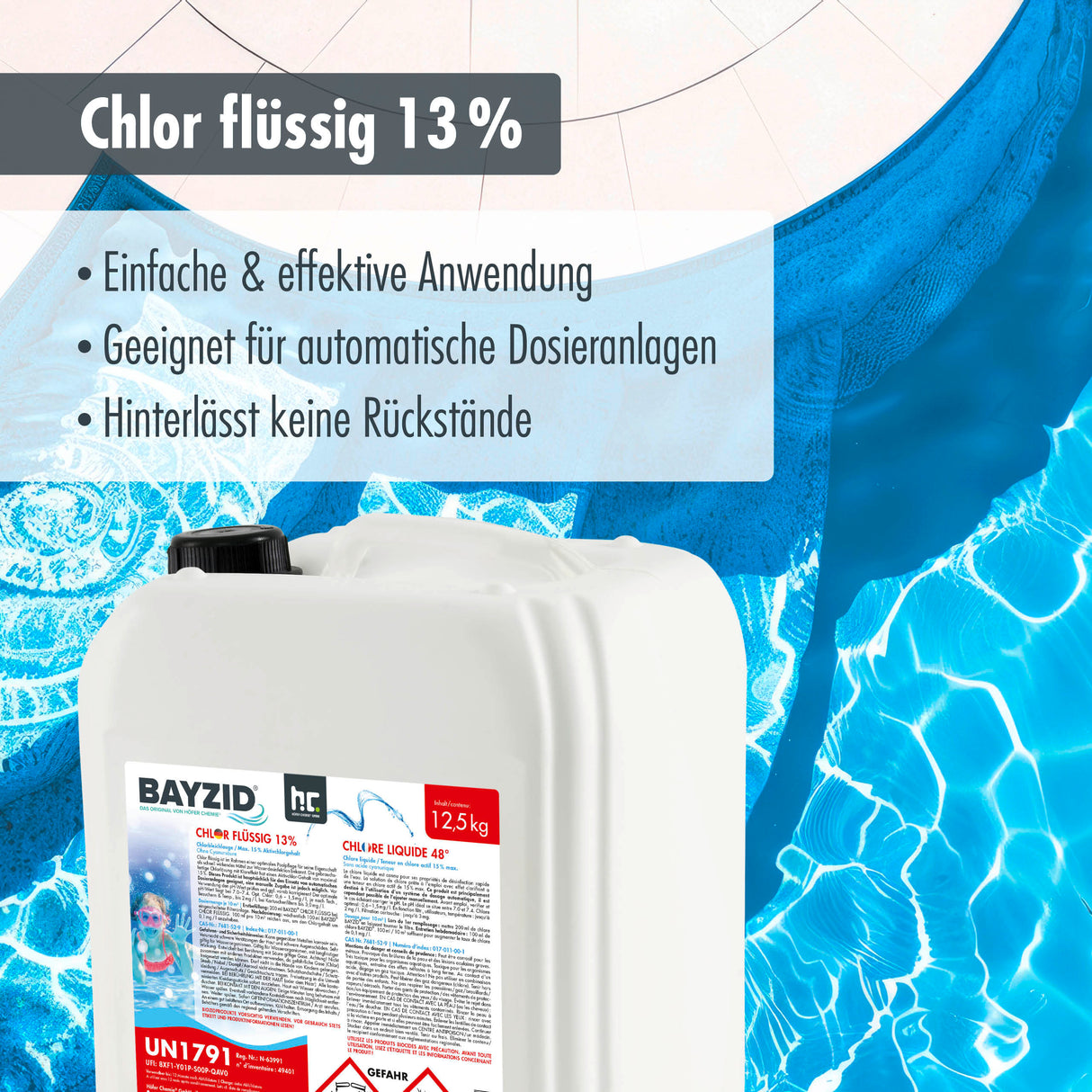 12,5 kg BAYZID® Chlor 13% flüssig
