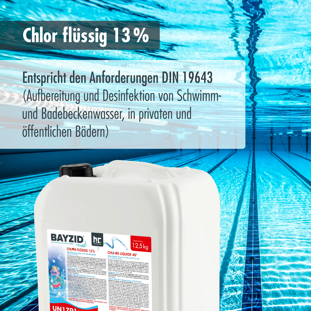 12,5 kg BAYZID® Chlor 13% flüssig