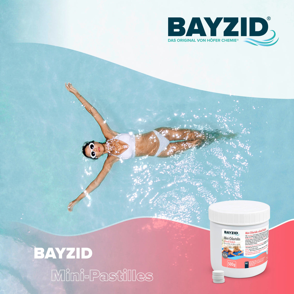 500 g BAYZID® Mini - Chlortabs 2,7 g für kleine Pools