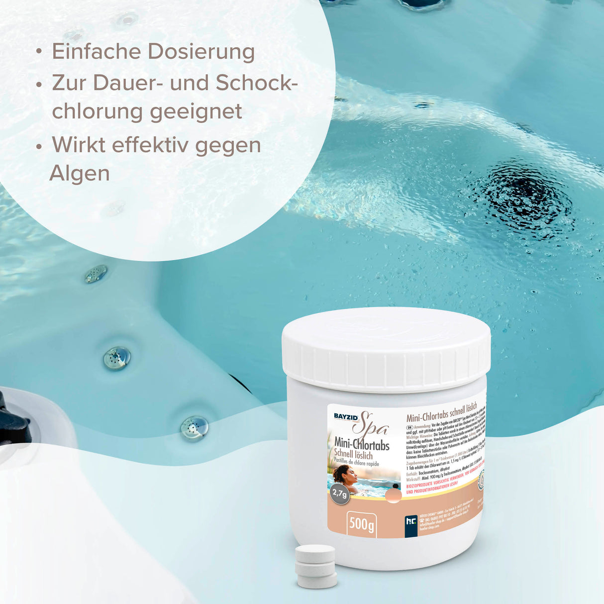 500 g BAYZID® SPA Mini - Chlortabs 2,7 g