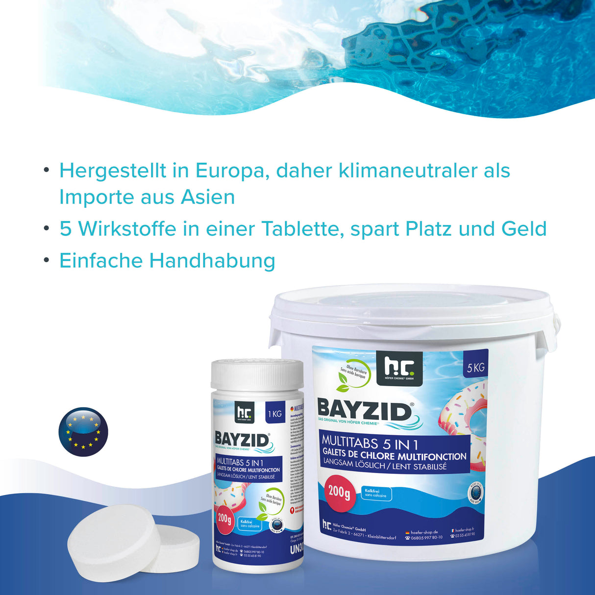 1 kg de BAYZID® Multitabs 5in1 200g