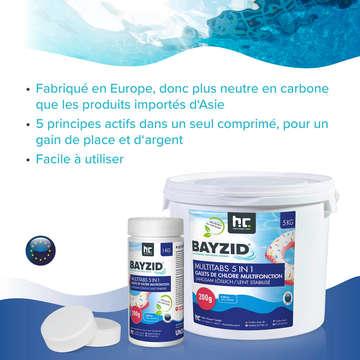 1 kg de BAYZID® Multitabs 5in1 200g