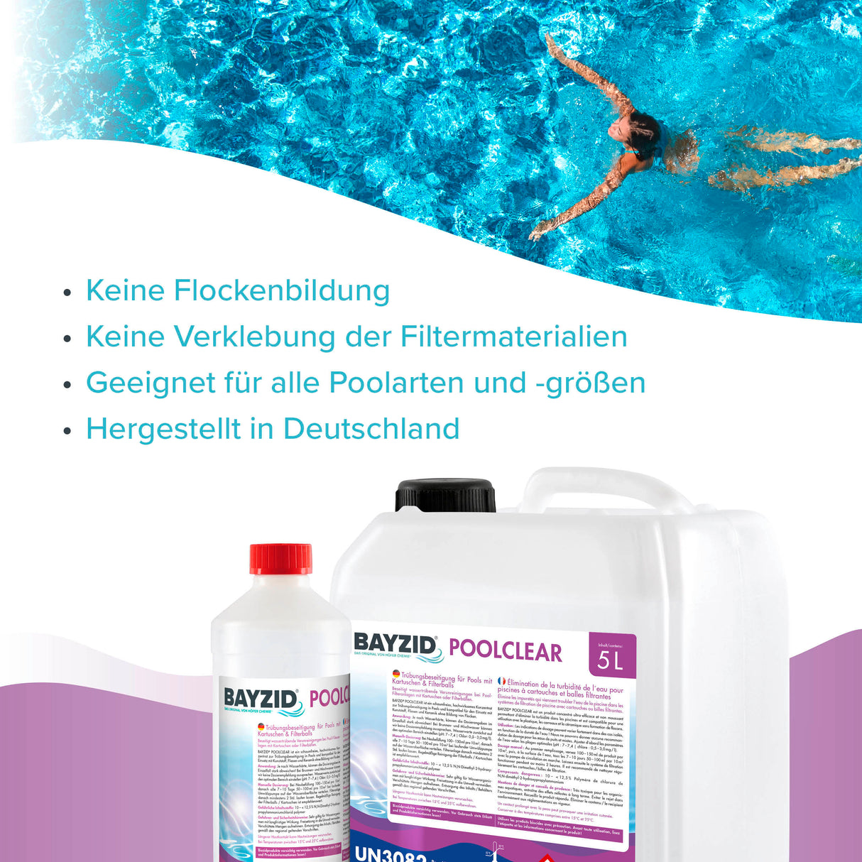 5 L BAYZID® Poolclear Trübungsbeseitigung