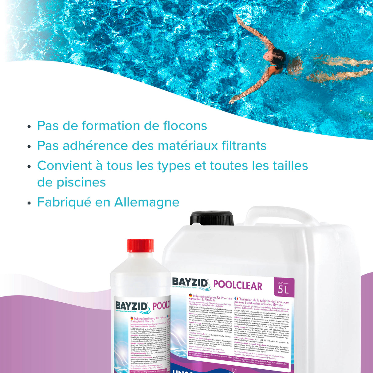 5 L BAYZID® Poolclear Trübungsbeseitigung