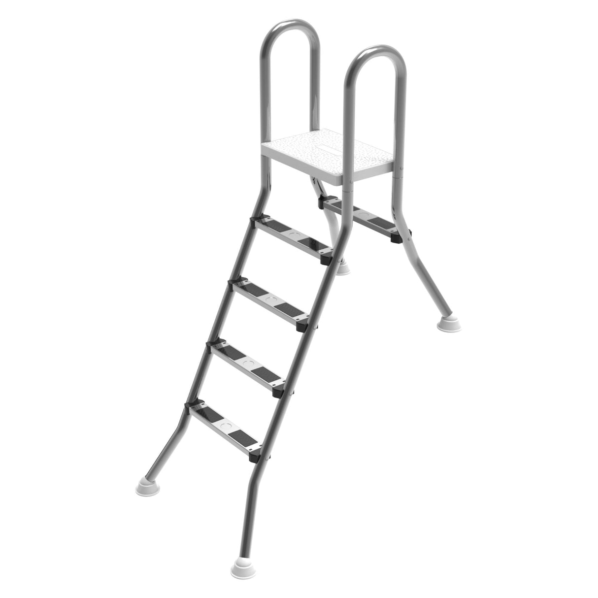 Échelle haute de piscine HIGHLIGHT 120/40 avec 1 x 4 et 1 x 1 marche en acier inoxydable V2A