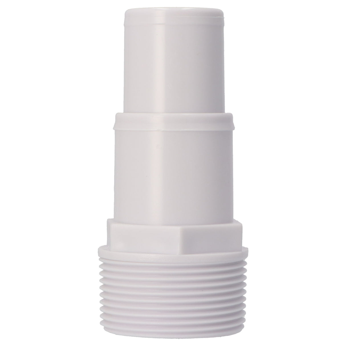 Raccord de tuyau en PVC - 32/38 mm avec filetage extérieur 1 1/2"