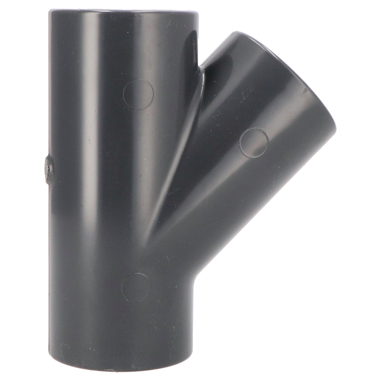 PVC-U T-Stück 45° 50mm Klebemuffe