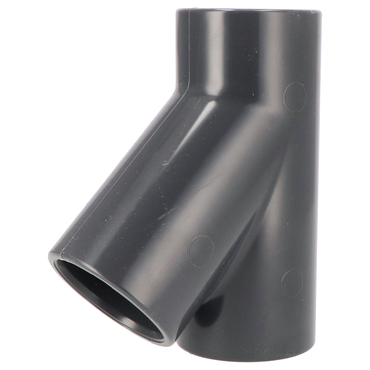 PVC-U T-Stück 45° 50mm Klebemuffe