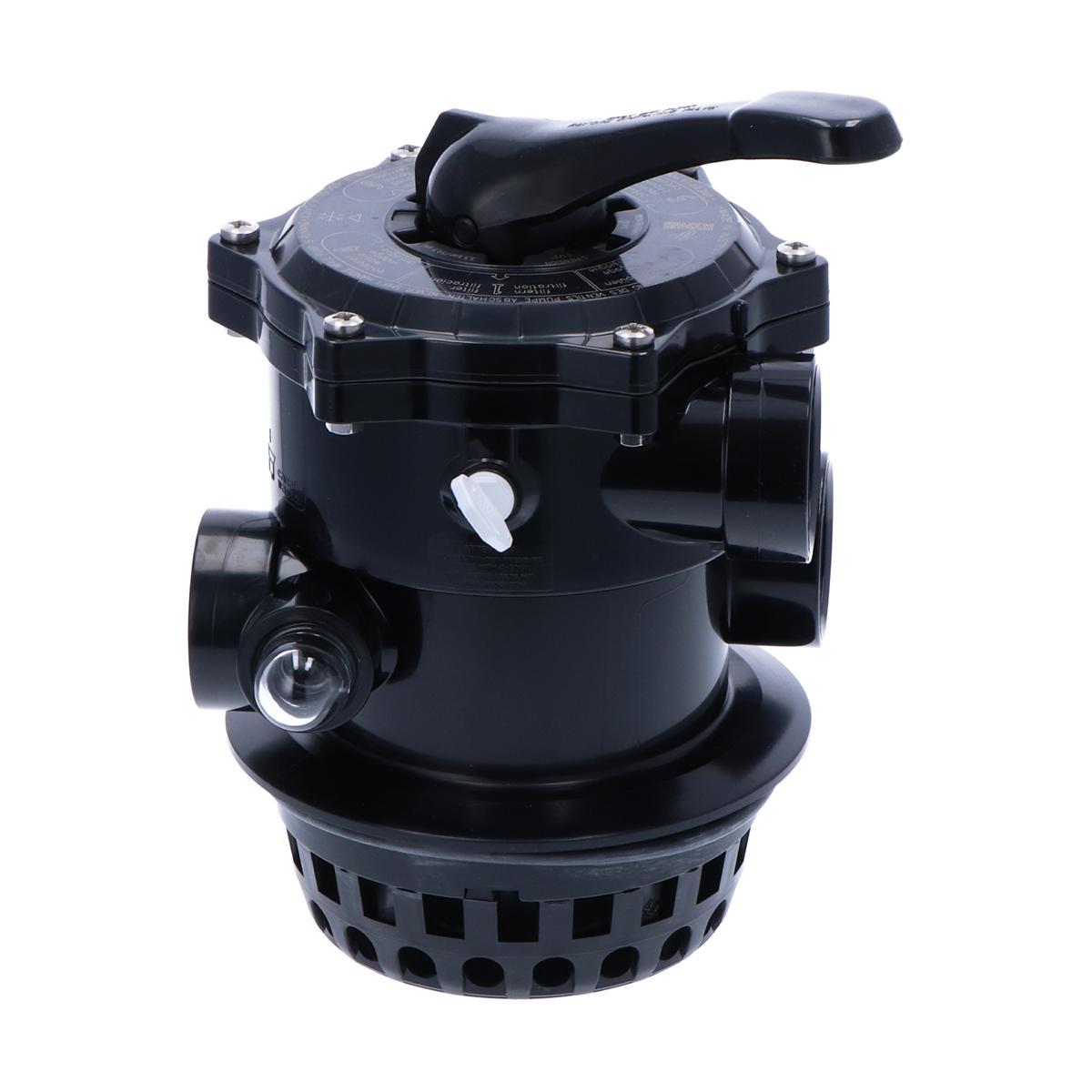 Praher vanne 6 voies montage sur le dessus 12-s filetage noir avec bague de serrage