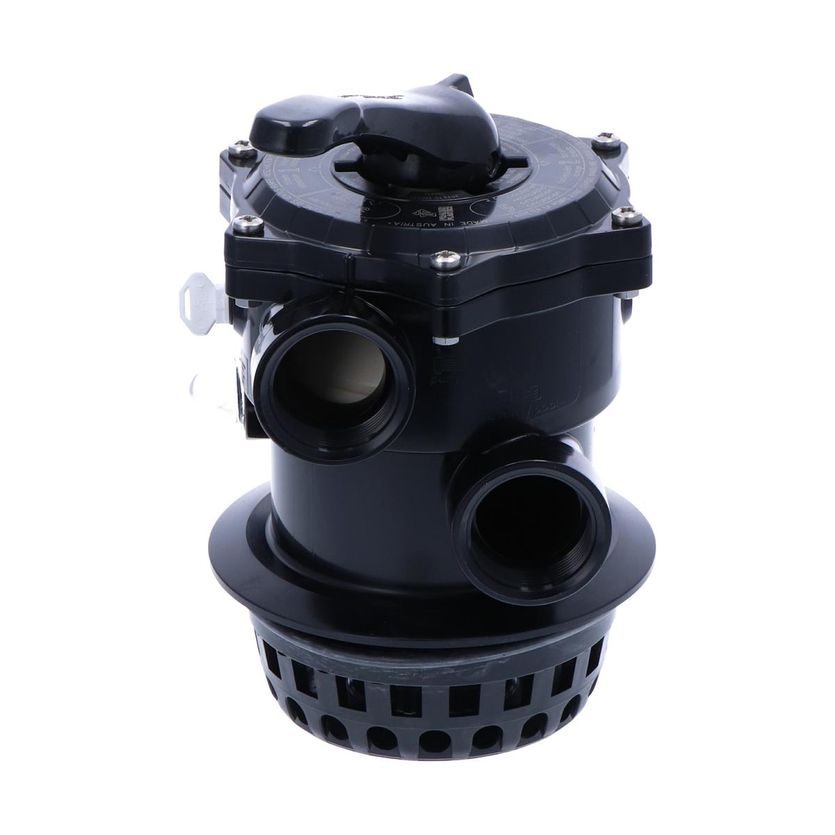 Praher vanne 6 voies montage sur le dessus 12-s filetage noir avec bague de serrage