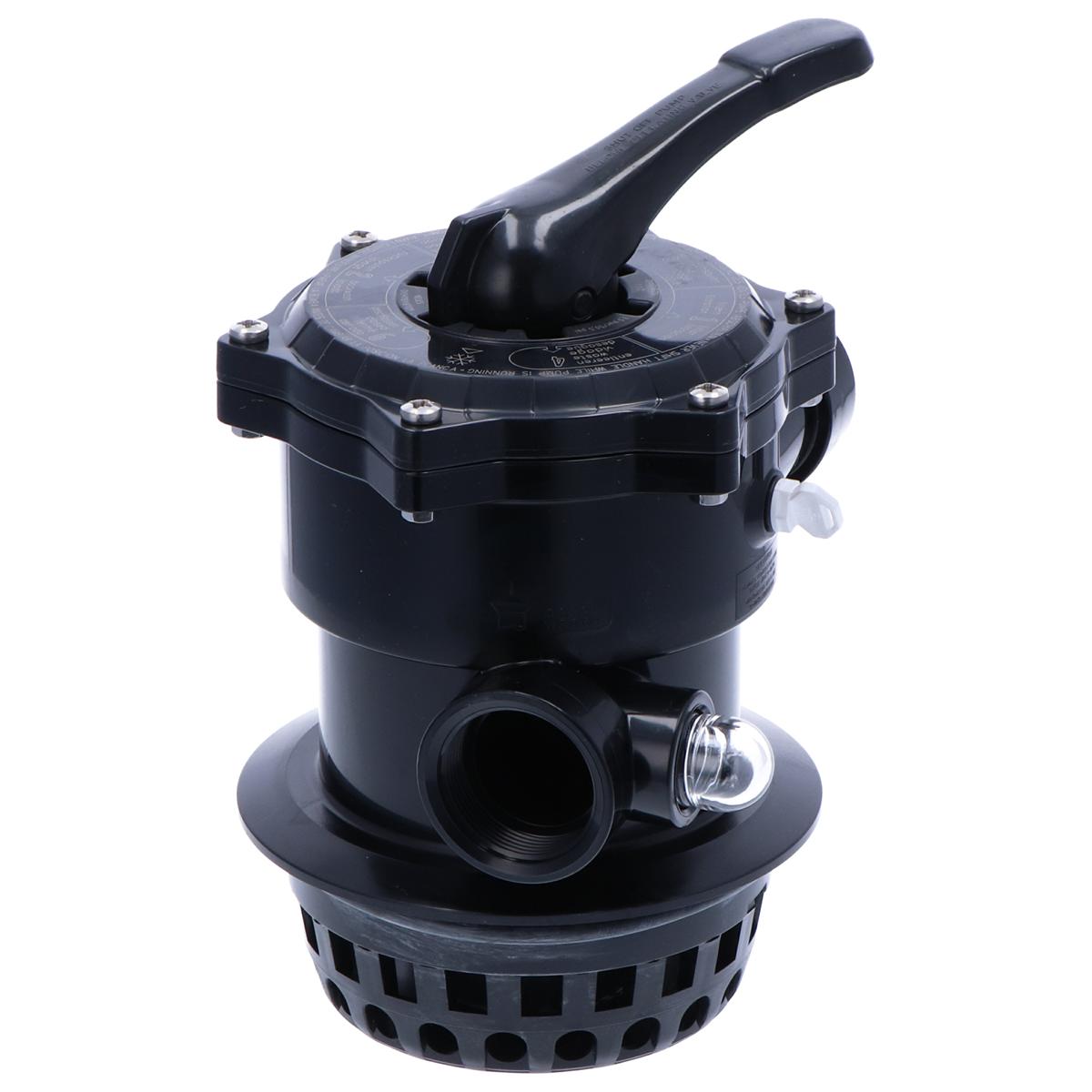 Praher vanne 6 voies montage sur le dessus 12-s filetage noir avec bague de serrage