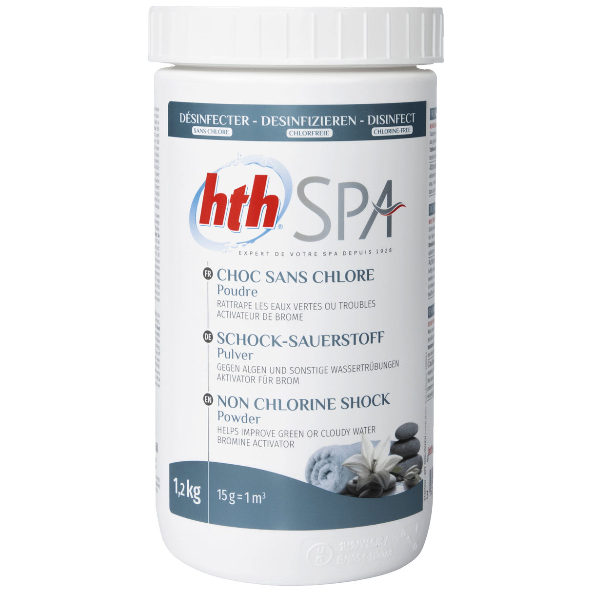 1,2 kg - hth® Spa POUDRE D'OXYGÈNE DE CHOC