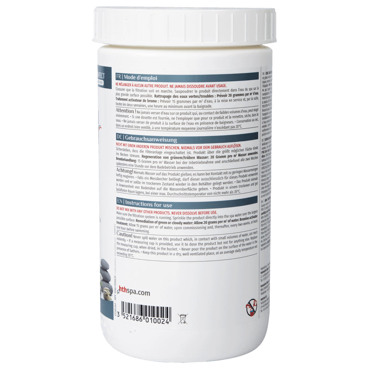 1,2 kg - hth® Spa POUDRE D'OXYGÈNE DE CHOC