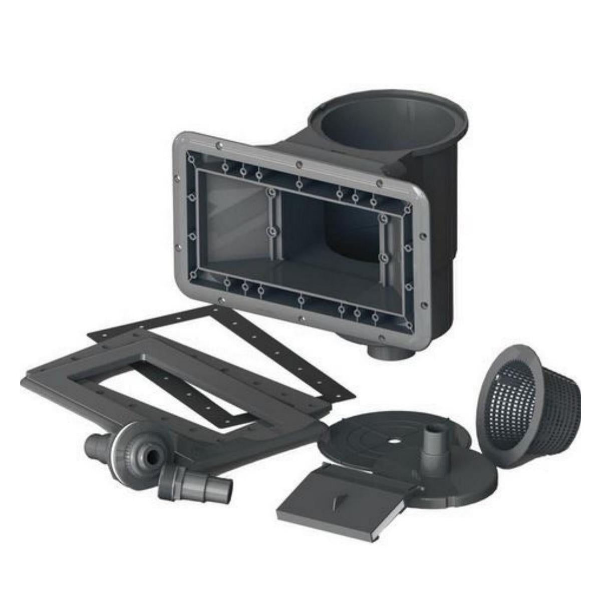 Ensemble piscine composite rectangulaire GRE 466 x 326 x 124 cm