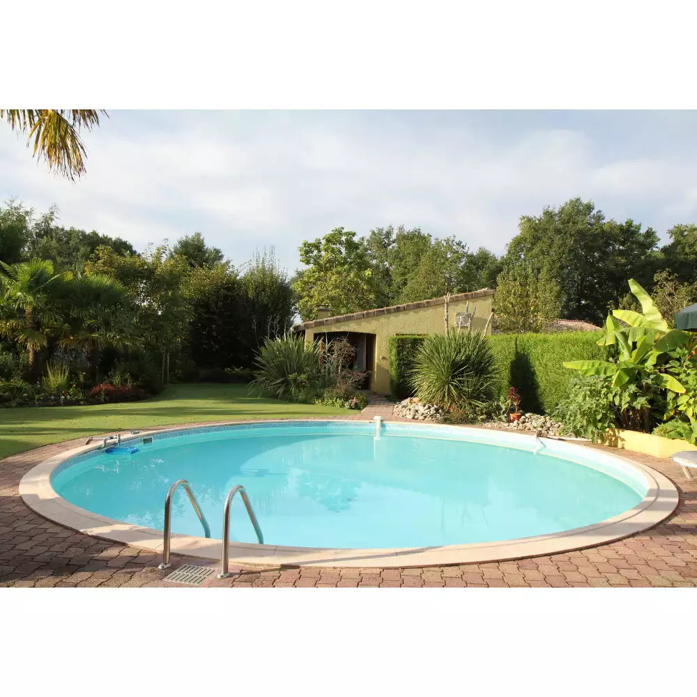 Stahlwandpool Komplettset Rund