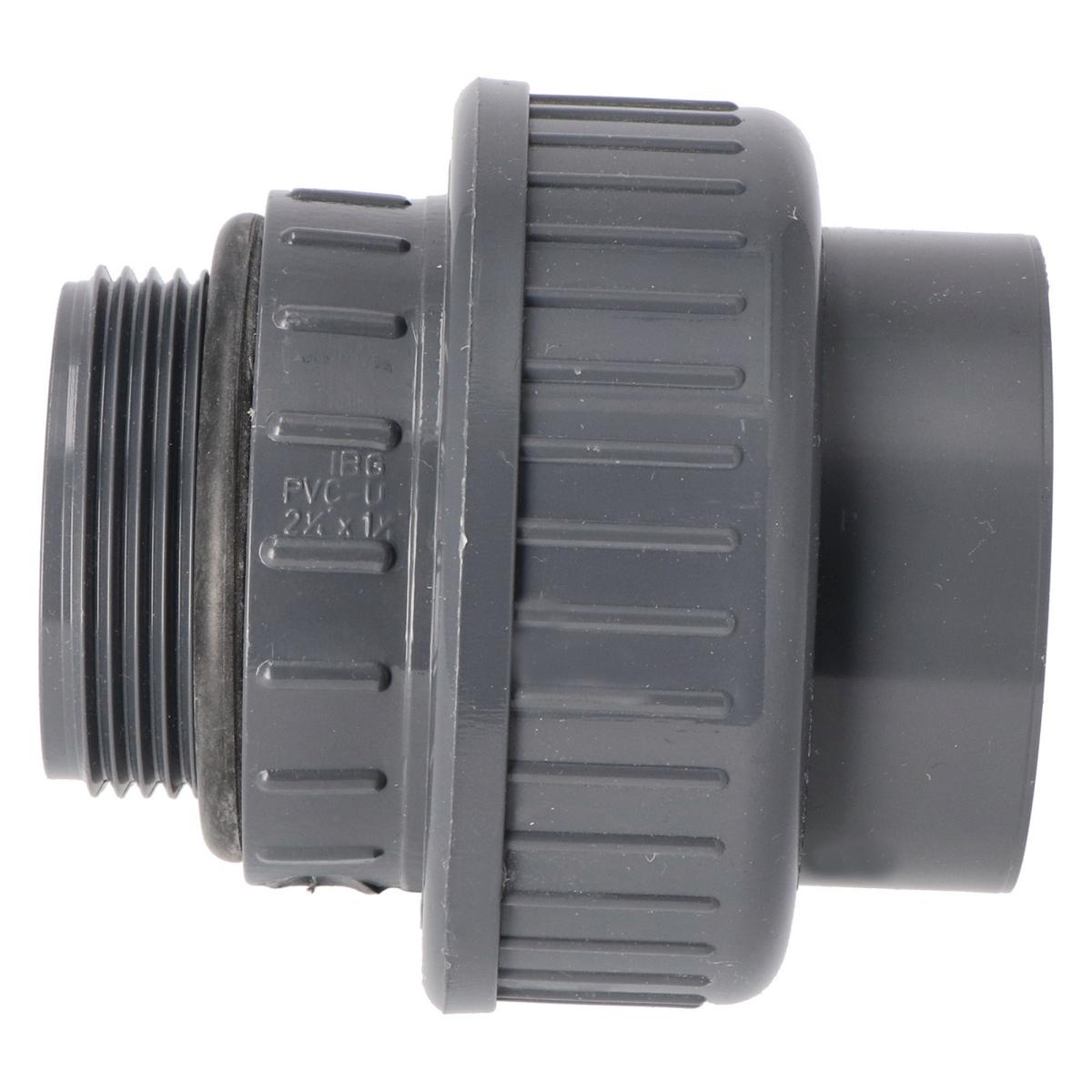 Übergangsverschraubung 50mm x 1 1/2" Klebemuffe x Außengewinde