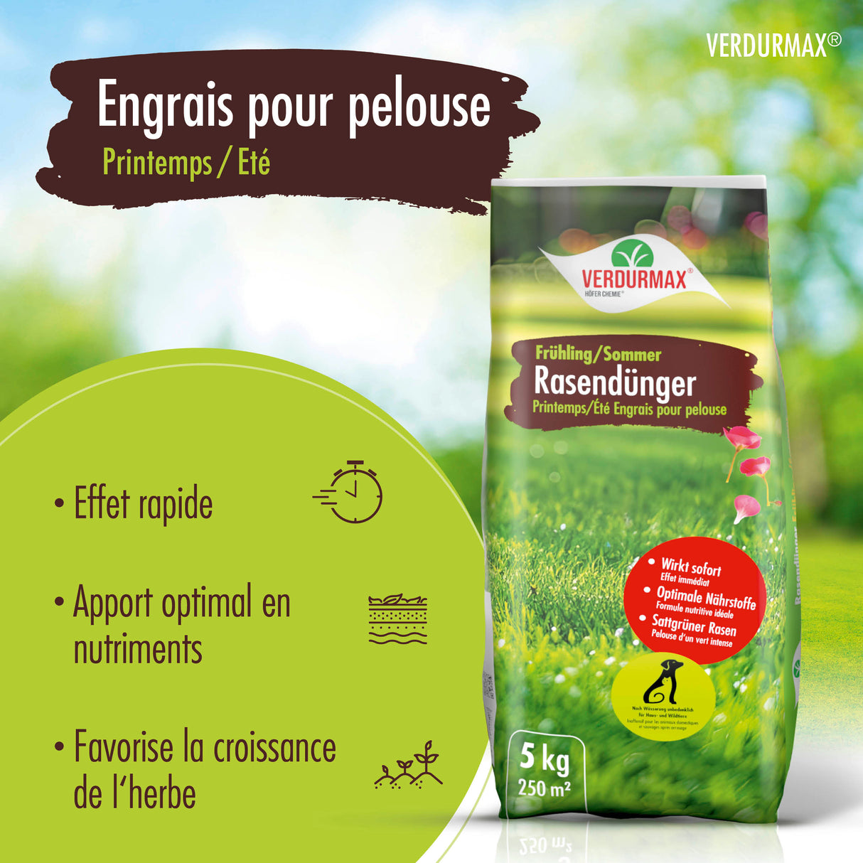 5 kg VERDURMAX® Rasendünger Frühling / Sommer