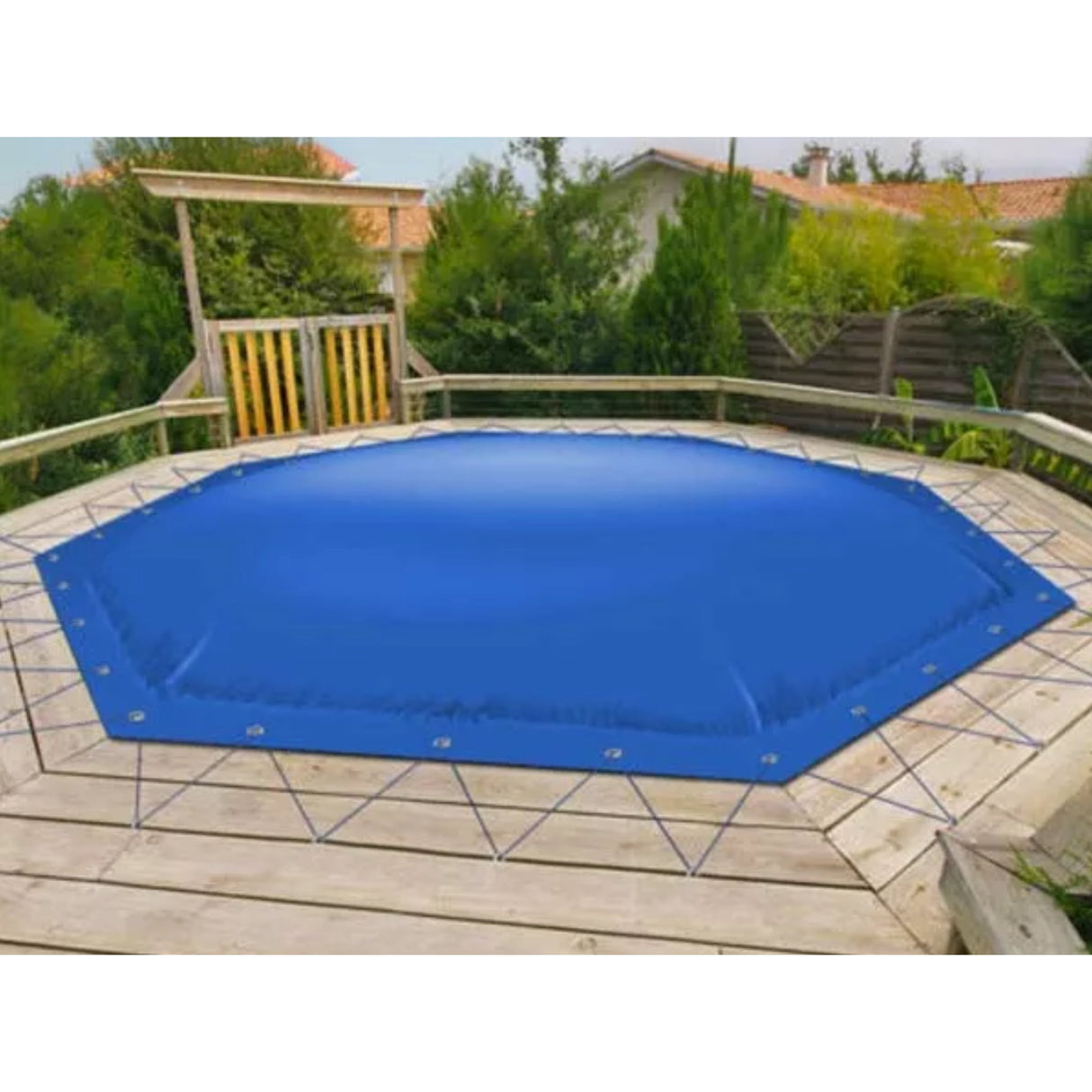 Couverture de piscine gonflable pour piscines octogonales