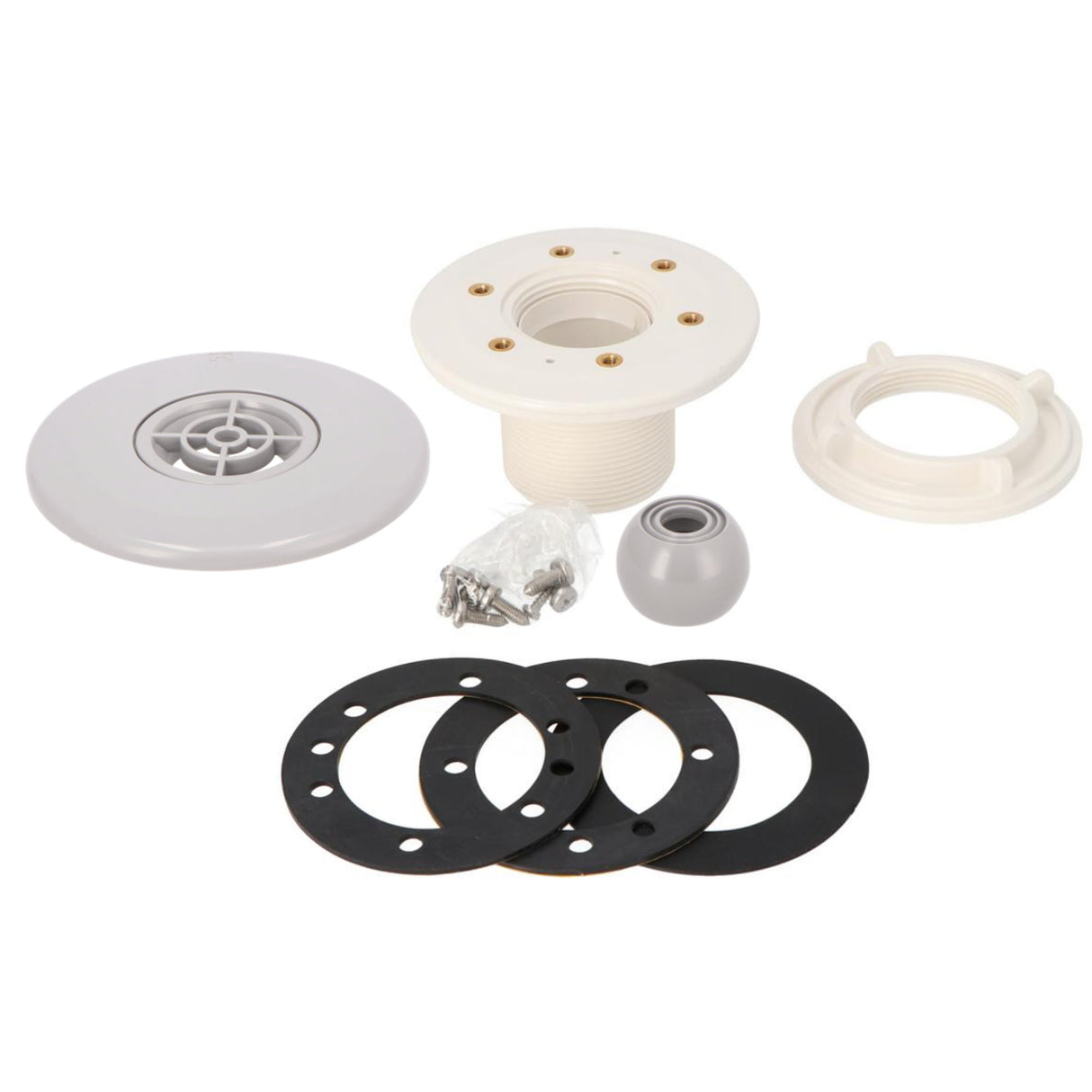 Buse de refoulement multiflux avec grille pour piscines liner, béton et polyester