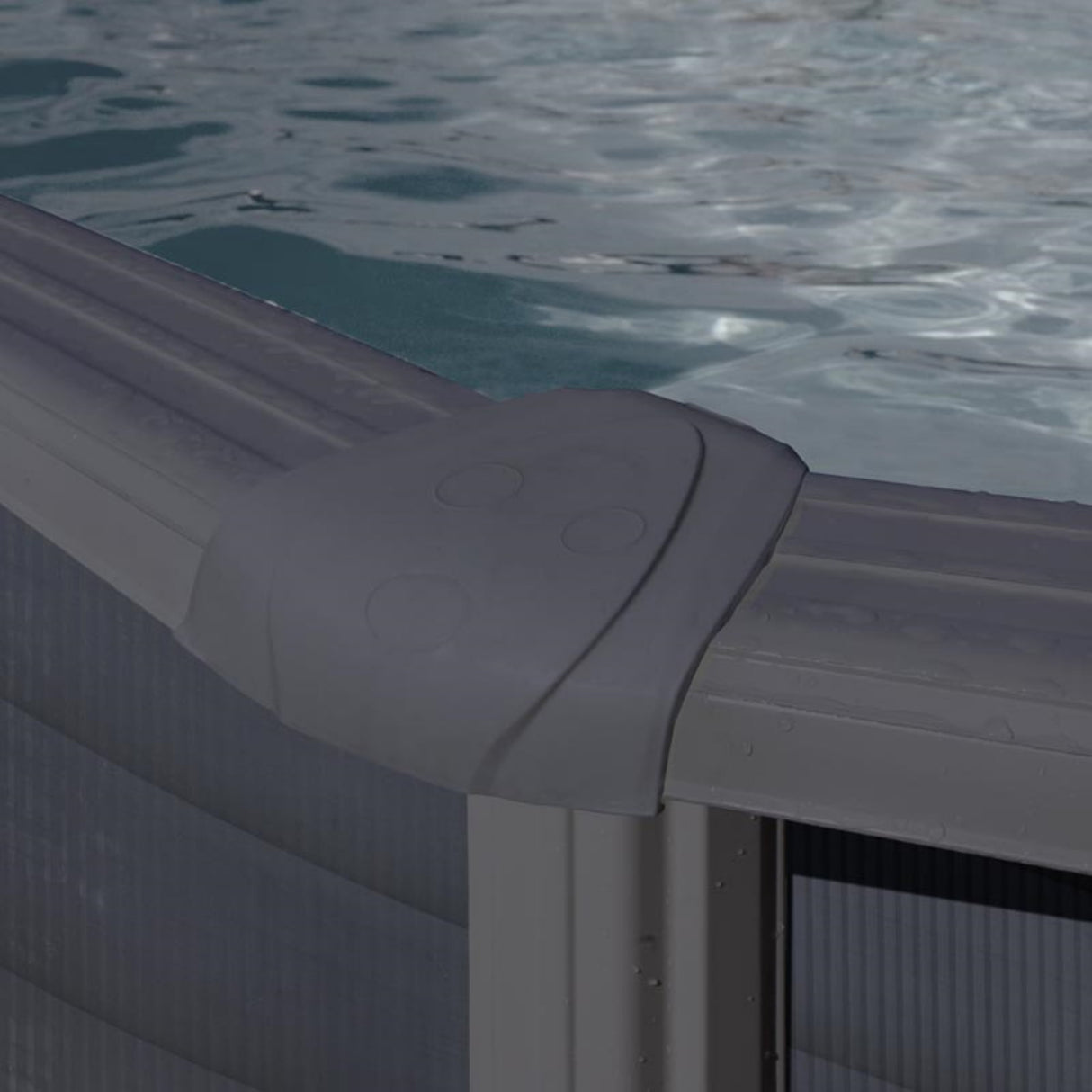 GRE Rundformbeckenset Anthrazitoptik Ø 350 x 132 cm