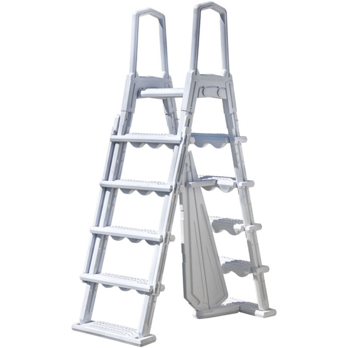 Échelle de sécurité GRE Premium en PEHD pour piscines hors sol - pour hauteurs de piscine 120 cm - 132 cm