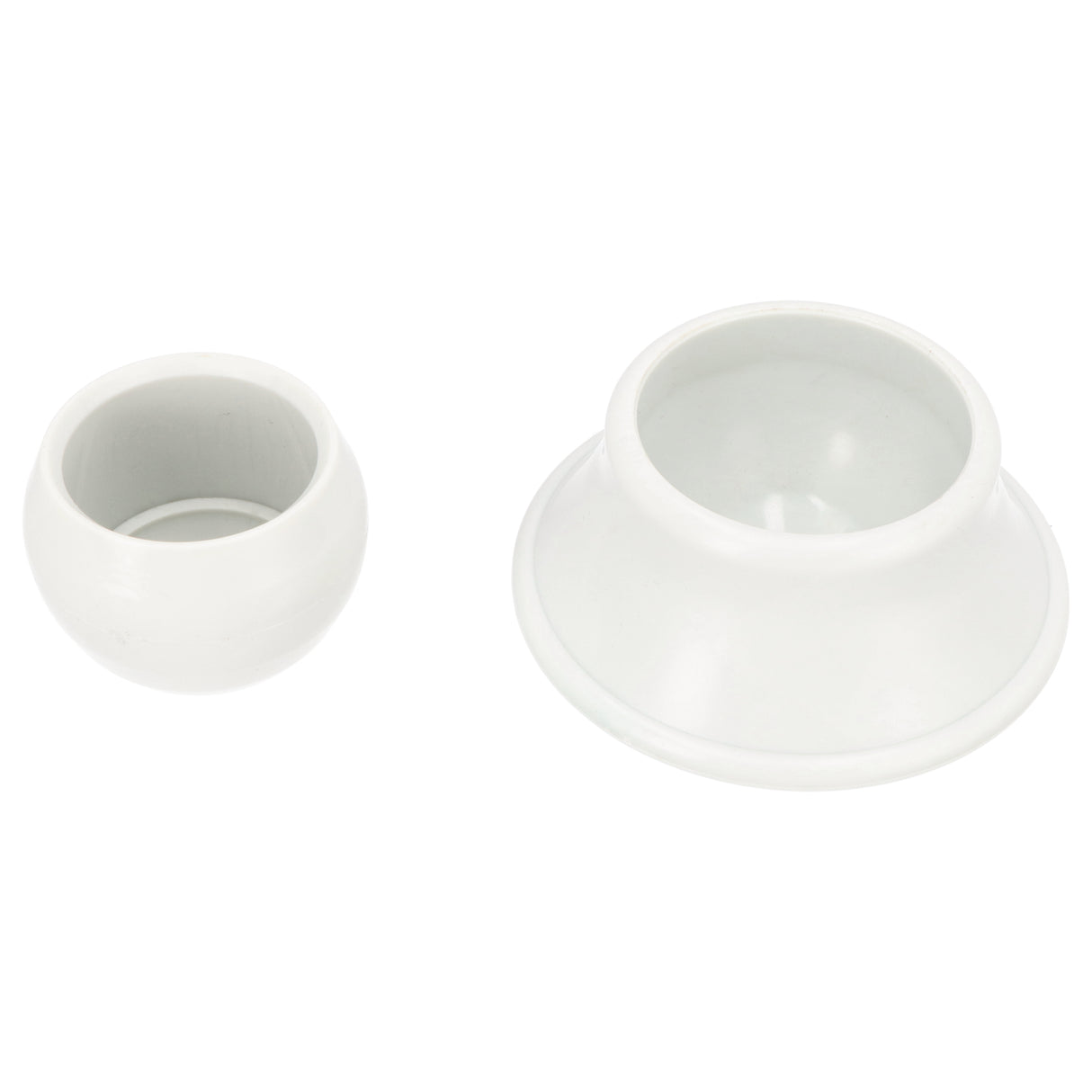 Socle de joint tampon en plastique pour échelle avec rail de 42 mm, blanc