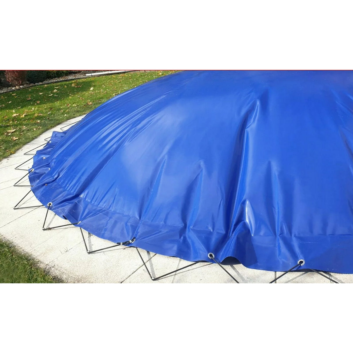 Couverture de piscine gonflable pour piscines de forme ovale