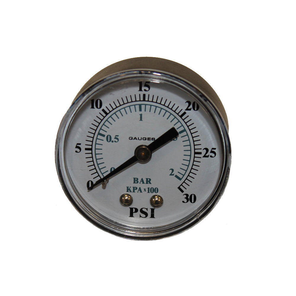 Manomètre 1/4" 50mm en plastique - connexion à l'arrière