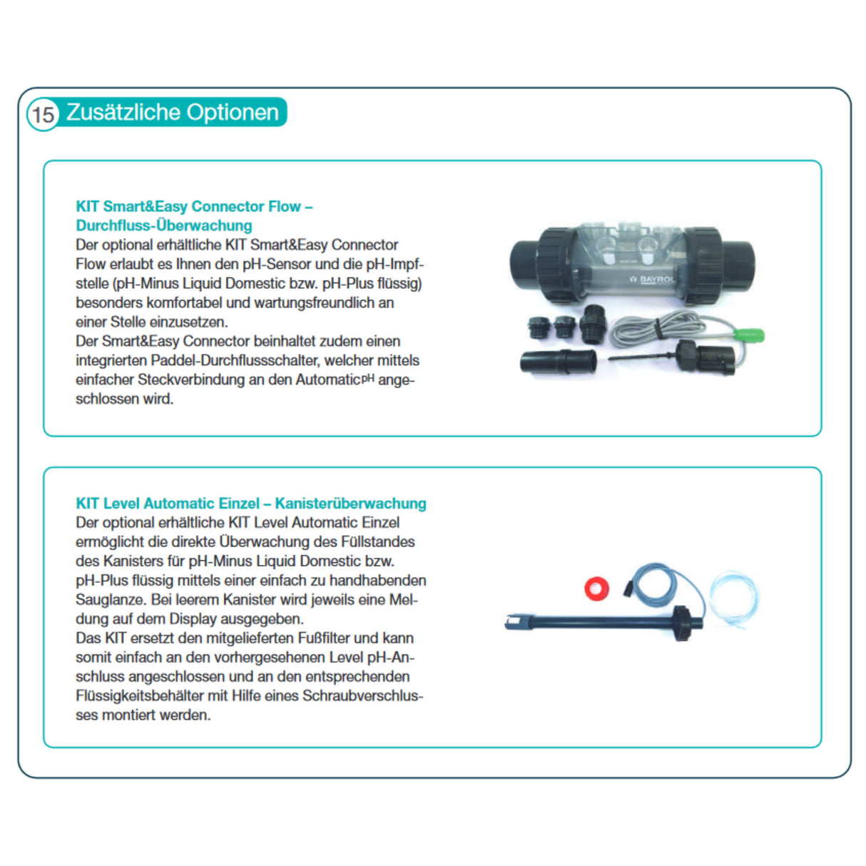 BAYROL Système de dosage automatique du pH Smart&Easy