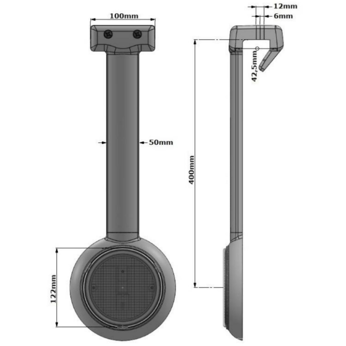 LED Einhänge-Unterwasserscheinwerfer für Aufstellpools – Weiß oder RGB, 12 V