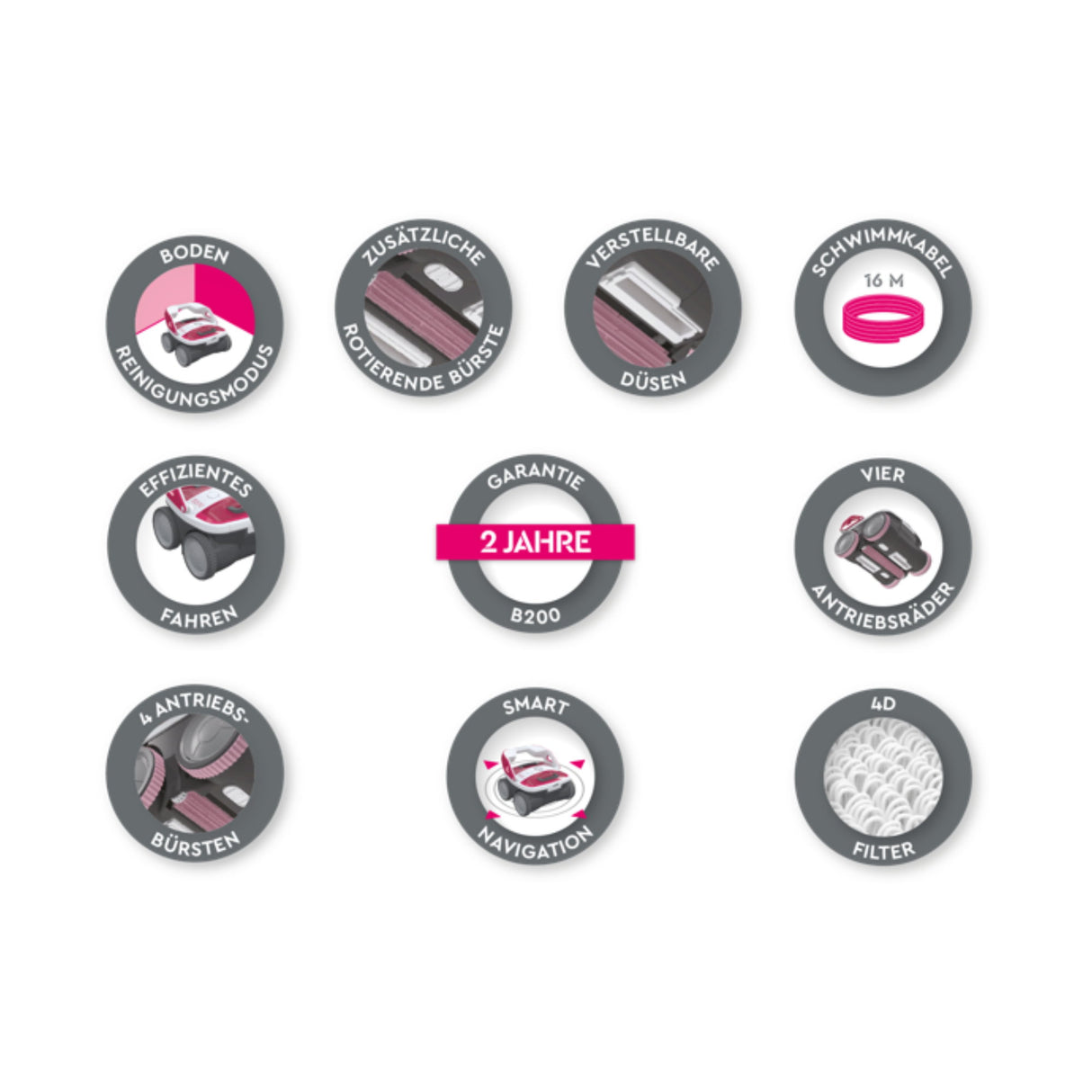 Robot de piscine BWT B100 nettoyeur de sol