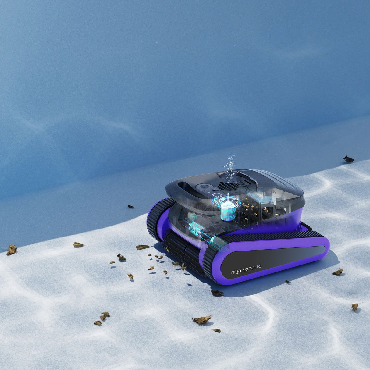Poolroboter NIYA Sonar 50 F5 – Premium Poolroboter mit App-Steuerung und vielseitigen Reinigungsmodi