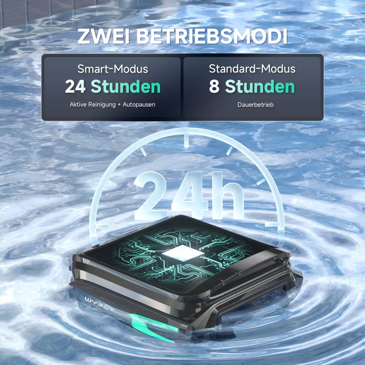WYBOT F1 - Solar-Skimmer – Kabelloser Pooloberflächenreiniger mit Akku-Power - B-Ware