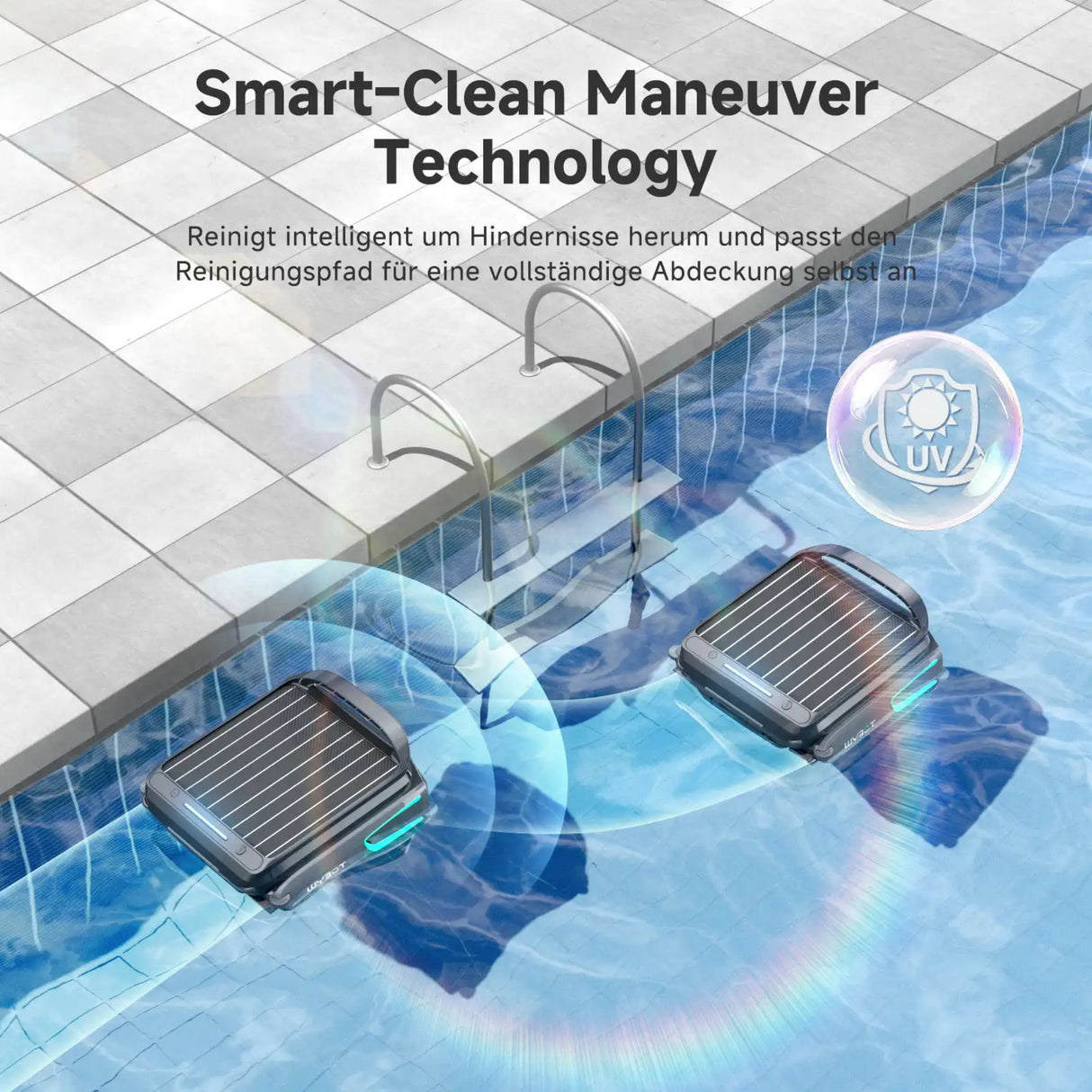 WYBOT F1 - Solar-Skimmer – Kabelloser Pooloberflächenreiniger mit Akku-Power - B-Ware