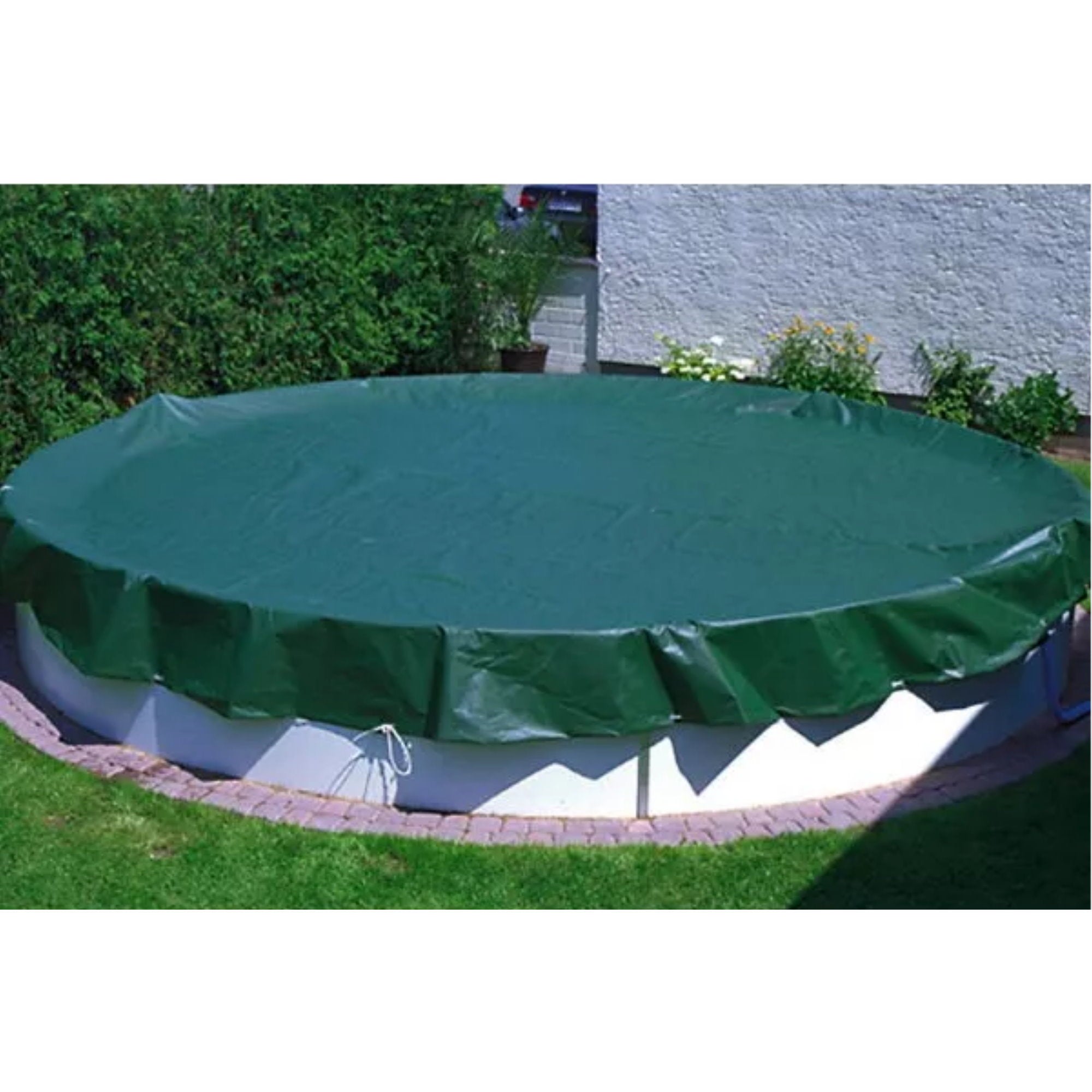Pool Abdeckplane Für Rundbecken 450-460 Cm – 180 G/m², Inkl. 5 L Überwinterungsmittel