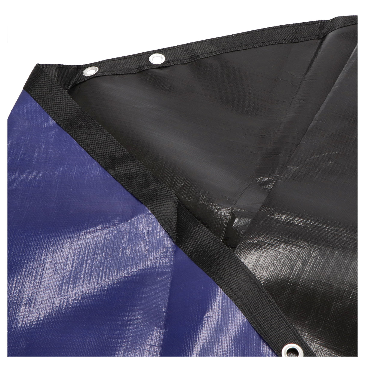 Bâche d'hiver pour piscine en forme de huit 300 g/m² avec bords renforcés