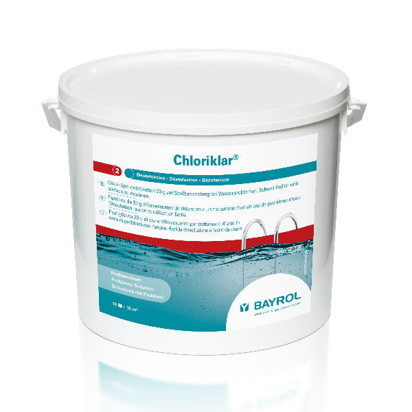 10 kg - BAYROL - Chloriklar 20g rapide.