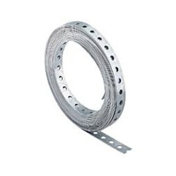 Rouleau de 10 m de ruban perforé galvanisé 12 x 1 mm