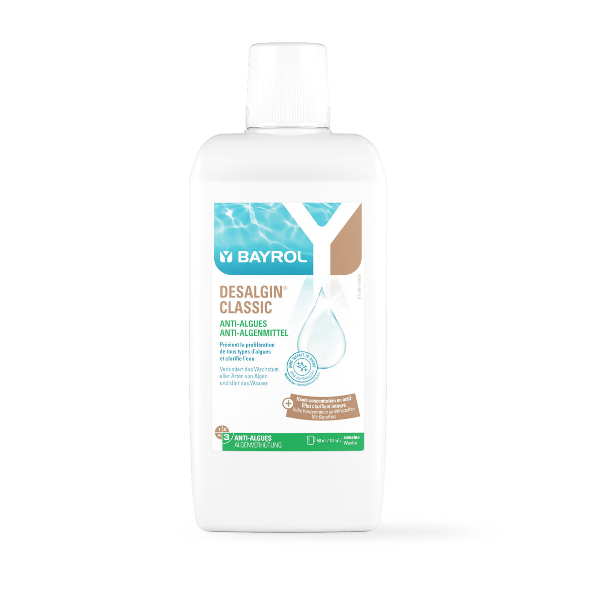 1 l - BAYROL - Agent anti-algues peu moussant Desalgin® CLASSIC