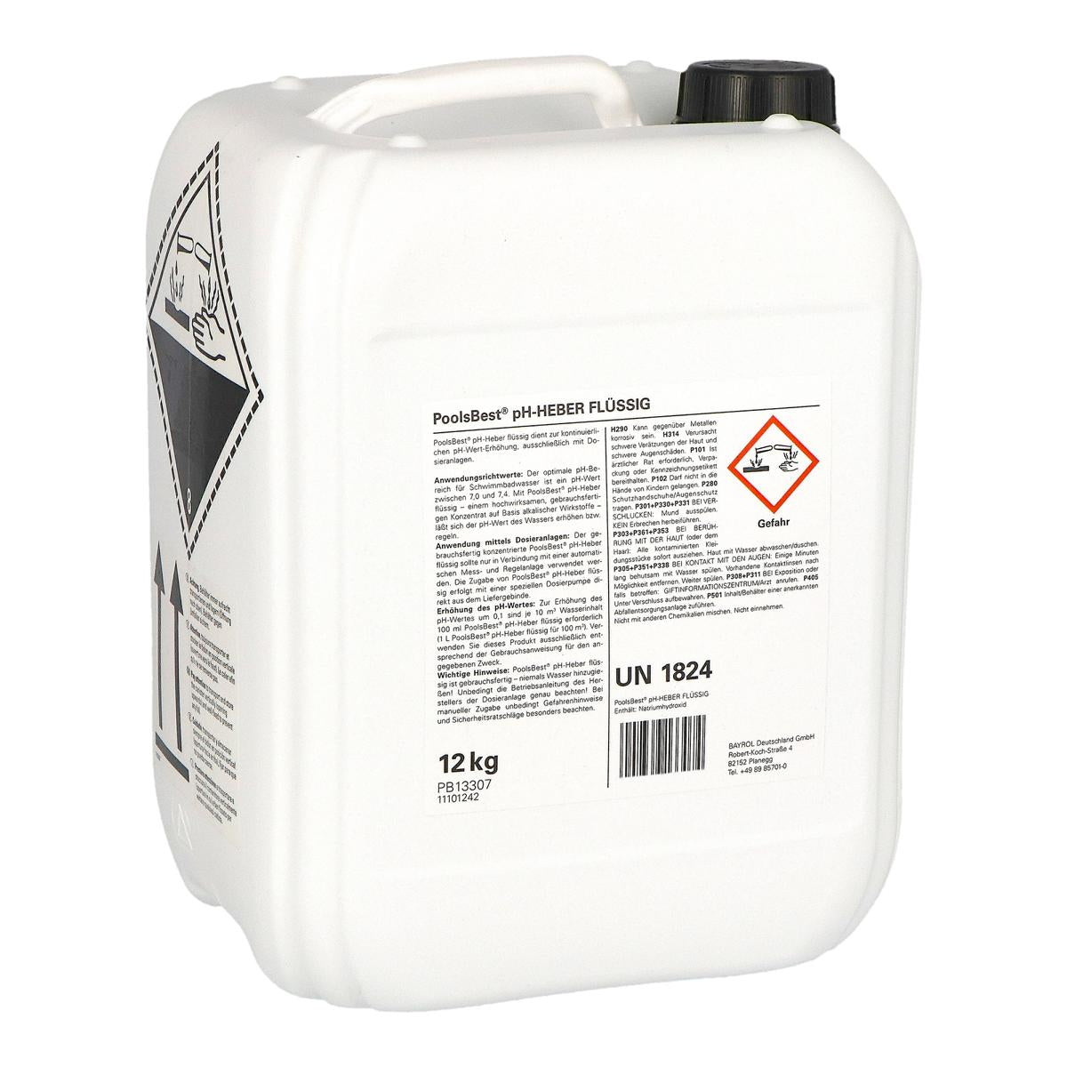 12 kg - PoolsBest® pH lifter liquide 30%