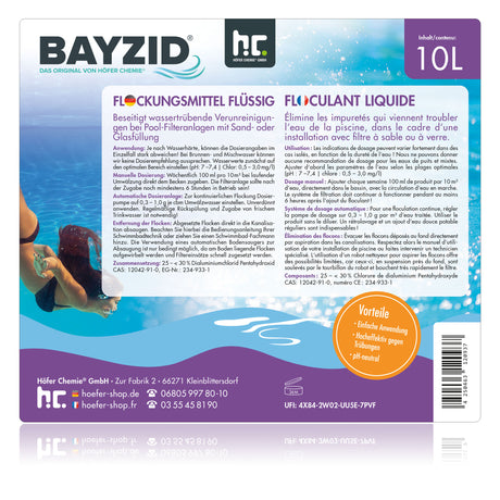 10 L BAYZID® Flockungsmittel flüssig