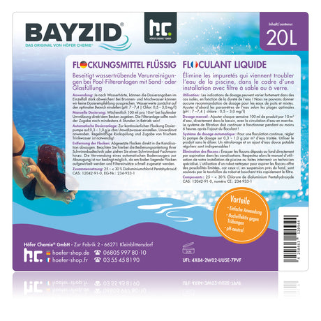 20 L BAYZID® Flockungsmittel flüssig