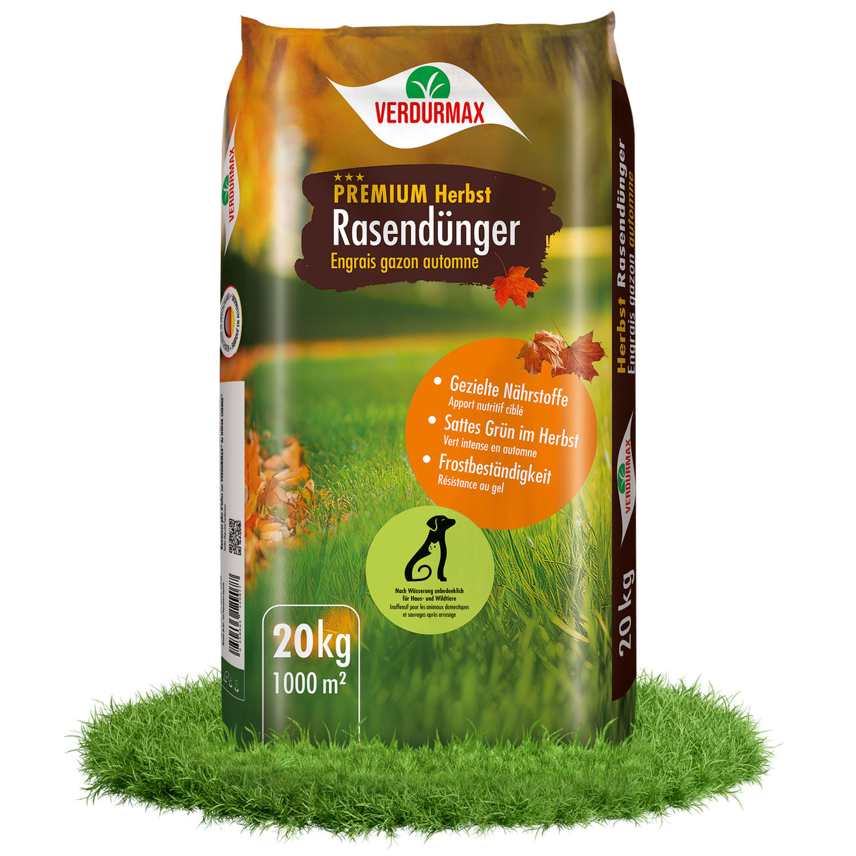 20 kg d’engrais gazon d’automne VERDURMAX® Premium
