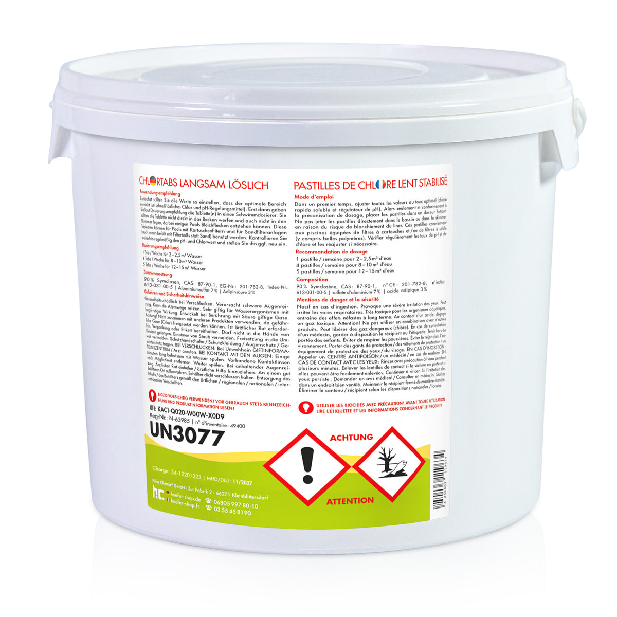 POWERHAUS24 Chlortabletten organisch - 200g - 5KG - langsam löslich - Aktivchlor Mind. 90% Pflegefibel POWERHAUS24 Chlortabletten organisch - 200g - 5KG - langsam löslich - Aktivchlor Mind. 90% Pflegefibel