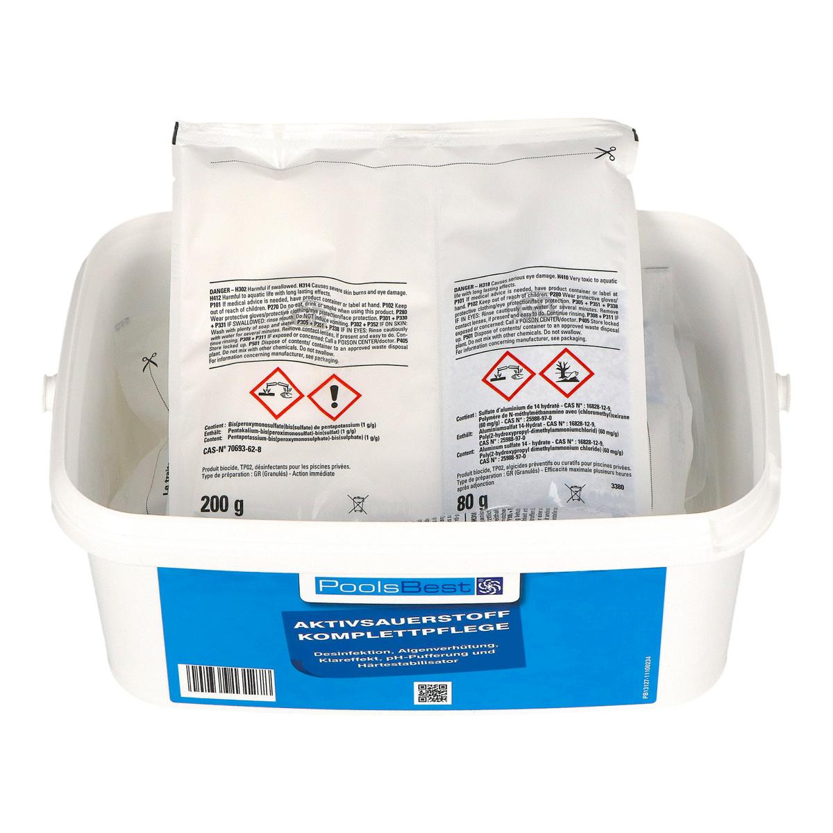 2,24 kg - PoolsBest® Active Oxygen Complete Care 8 sacs doubles 