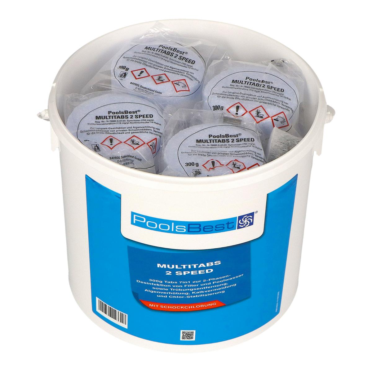 9,6 kg (2 x 4,8 kg) - PoolsBest® Multitabs 2 Speed 7 in 1
