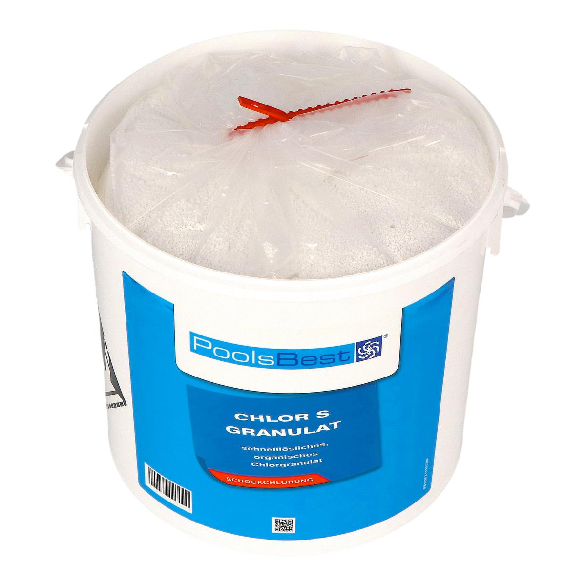 10 kg (2 x 5 kg) - PoolsBest® Chlorgranulat S schnelllöslich 56% Aktivchlor