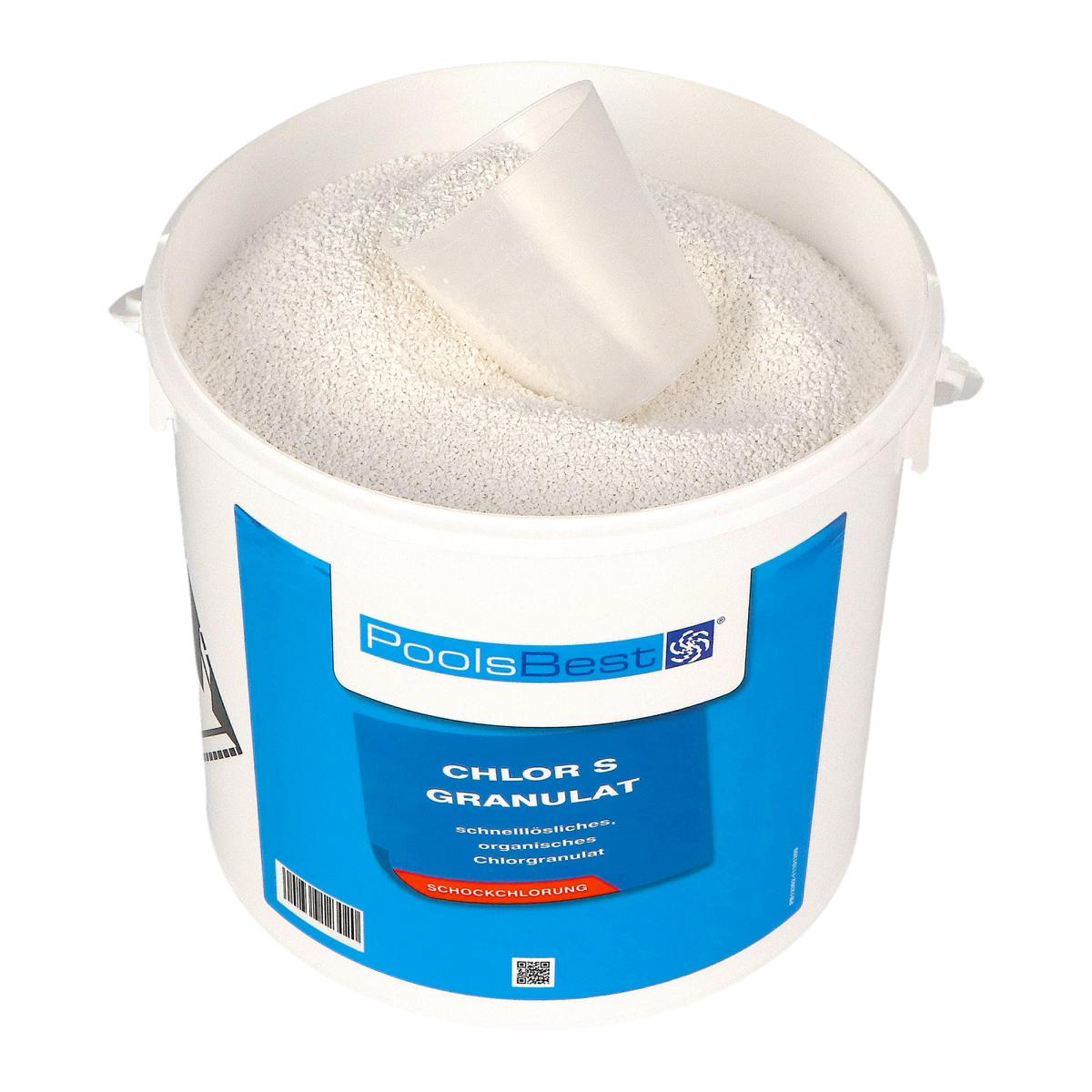 10 kg (2 x 5 kg) - PoolsBest® Chlorgranulat S schnelllöslich 56% Aktivchlor