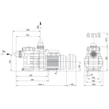 Aqua Vario Plus Poolpumpe 0,07 kW - 0,65 kW - 230V - B-Ware